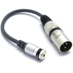 Adaptateur xlr mle vers mini jack 3. 5mm femalle trs audio prise 3 broches connecteur xlr vers femalle ...