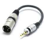 Adaptateur xlr m�le vers mini jack 3. 5mm trs audio prise 3 broches connecteur xlr vers m�le jack 3. ...