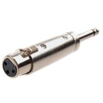 Adaptateur xlr mono 3 broches femelle - jack 6. 35 m�le mono adaptateur xlr vers jack convient pour mixeurs, ...