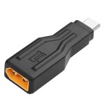 Adaptateur xt60 vers usb c, stockage d'�nergie xt60 m�le vers type - c m�le, connecteur de charge 100 ...