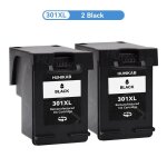 Adhrence d'encre pour imprimante  jet d'encre, 2 documents noirs, 301 xl, 301xl, hp deskjet 1000, 1010, ...
