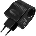 Aer - transformateur de tension - de 230v  12v et 1000ma - convertisseur allume - cigare vers prise ...
