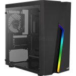 Boitier pc mini tour micro atx aerocool bolt mini bg rgb avec panneau vitr noir