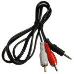 Aerzetix: 1. 2m c�ble cordon adaptateur jack st�r�o - rca phono audio m�le - m�le 120cm