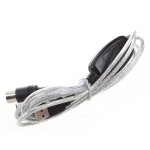 Ages semoic usb in - out midi câble convertisseur pc vers musique clavier adaptateur cordon Ages semoic usb in - out midi câble convertisseur pc vers musique clavier adaptateur cordon