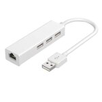 Ages usb 2. 0 � rj45 hub 100m ethernet adaptateur carte r�seau usb lan pour macbook ordinateur portable ...