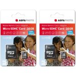 Agfaphoto pack 2 cartes mémoire microsdhc 10580 - capacité 16gb + 16gb - noir - noir Agfaphoto pack 2 cartes mémoire microsdhc 10580 - capacité 16gb + 16gb - noir - noir