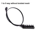 Airies de ventilateur pwm oies pour pc, refroidissement du processeur, cble d'alimentation, adaptateur ...