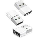 Pour airpods pro 3 4 adaptateur usb vers usb c 3 pack, type c femelle usba mle convertisseur chargeur ...