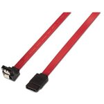 Aisens - c�ble data sata iii data 6g coud� avec ancres, rouge, 0. 5m