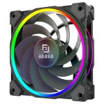 Akasa soho ar12 boitier pc ventilateur 12 cm noir 3 pi�ces