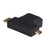 Akyga ak - ad - 23 - adaptateur mini et micro hdmi (connecteur hdmi femelle vers mini hdmi m�le)