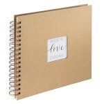 Album � spirale  craft , 28 x 24 cm, 40 pages en papier kraft