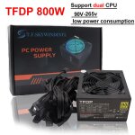 Alimentation electrique pour pc de jeu, 800w max 1000w, psu 24 broches, atx, mineur de bitcoin, pice ...