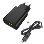 Alimentation lectrique pour raspberry pi 3, 5v, 2, 5 a, avec interrupteur, cble micro usb, adaptateur ...