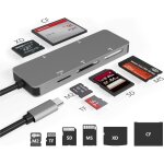 All - in - one usb c card reader - sd, micro sd (tf), ms, m2, xd, cf - type c 5gps adapter for 5 cards ...