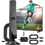Amplificateur antenne tv intérieure puissante tnt hd, antenne tv avec amplificateur de signal à gain ... Amplificateur antenne tv intérieure puissante tnt hd, antenne tv avec amplificateur de signal à gain ...
