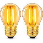 Ampoule e27 vintage 2w led filament, equivalent 20w incandescence, verre ambr blanc chaud 2200k, g45 ...