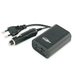 Ansmann quattro usb - adaptateur d'alimentation pour voiture - 2000 ma - 4 connecteurs de sortie