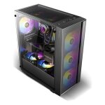 Antec ax65 argb - mid tower - atx - panneau lat�ral fen�tr� (verre tremp�) - pas d'alimentation - usb ...