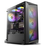 Antec ax67 argb - mid tower jeux - atx - panneau lat�ral fen�tr� (verre tremp�) - pas d'alimentation ...