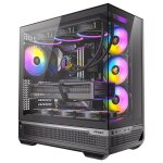 Antec ax67 case mid - tower atx con illuminazione argb e pannello vetro temperato