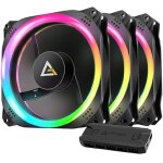 Antec c120 argb boitier pc ventilateur 12 cm noir 3 pices