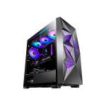 Boitier pc moyen tour atx antec dark fleet df800 flux rgb avec panneau vitr - noir