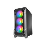 Antec df600 flux - tour - atx - panneau latral fentr (verre tremp) - pas d'alimentation - usb / audio ...