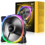 Antec fusion t3 140 argb pwm boitier pc ventilateur 14 cm noir