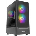 Boitier pc moyen tour atx antec nx410 rgb avec panneau vitré - noir Boitier pc moyen tour atx antec nx410 rgb avec panneau vitré - noir