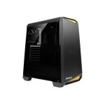Boitier pc moyen tour atx antec nx100 avec panneau vitr - noir / jaune