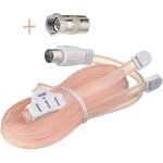 Antenne fm dab radio numrique 75 ohm cble en t cble antenne prise pal adaptateur f connecteur 2 kit ...