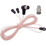 Antenne fm int�rieure antenne dip�le en forme de y 75 ohm f connecteur m�le c�ble coaxial antenne radio ...