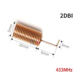 Antenne hélicoïdale à ressort en cuivre pur pour routeur de carte réseau sans fil, récepteur amplificateur ... Antenne hélicoïdale à ressort en cuivre pur pour routeur de carte réseau sans fil, récepteur amplificateur ...