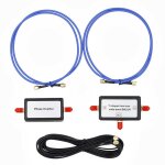 Antenne portative  boucle magntique passive, pour hf et vhf sma mle  mle, onduleur de type t balun ...