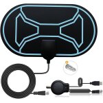 Antenne tv int�rieur puissante tnt hd, antenne hdtv 4k 1080p avec amplificateur smart signal booster ...