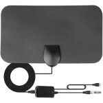 Antenne tv interne numrique 150 milles avec amplificateur puissant de 36 db signal jusqu' 8 k 1080p ...