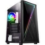 Aoul - botier pc gamer crystal ¿ argb moyenne tour atx, micro atx et itx ¿ faade 3d effet miroir ...