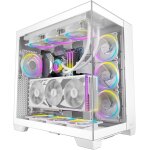 Aoul - c8 blanc, ventilateurs non inclus, compatible rtx 40, double chambre, design sans outil, type ... Aoul - c8 blanc, ventilateurs non inclus, compatible rtx 40, double chambre, design sans outil, type ...