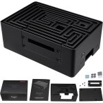 Aoul - maze pro botier raspberry pi 4 bouton d'alimentation botier de refroidissement passif coussinets ...