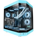 Aoul - mc - 3t, botier gaming custom atx, triple fentr verre tremp continu, refroidissement liquide ...