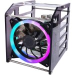Aoul - raspberry pi cluster botier, raspberry pi rack botier stackable botier avec ventilateur 120mm ...