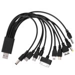 Aour - cble de chargeur multi - broches universel 10 en 1, adaptateur usb multifonction, cordon de transfert ...