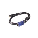 Apc - c�ble clavier / vid�o / souris (kvm) - usb, hd - 15 (vga) pour hd - 15 (vga) - 1. 83 m - noir - ...