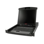 Apc console acl - console kvm avec commutateur kvm - 8 ports - ps / 2 - 17  - rack - montable - vga - ...