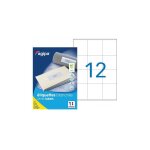 Apli - agipa etiquettes - adh�sif permanent - blanc - 70 x 67. 7 mm 1200 etiquette(s) (100 feuille(s) ...