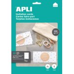 Apli home - blanc - 210 x 99 mm - 200 g / m - 45 carte(s) (15 feuille(s) x 3 dossier avec eurohole - ...