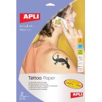 Apli paper - transparent - 2 feuille(s) dossier avec eurohole - papier tatouage