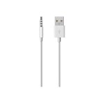 Apple ipod shuffle usb cable - le kit c�ble - mini jack 4 p�les m�le pour usb m�le